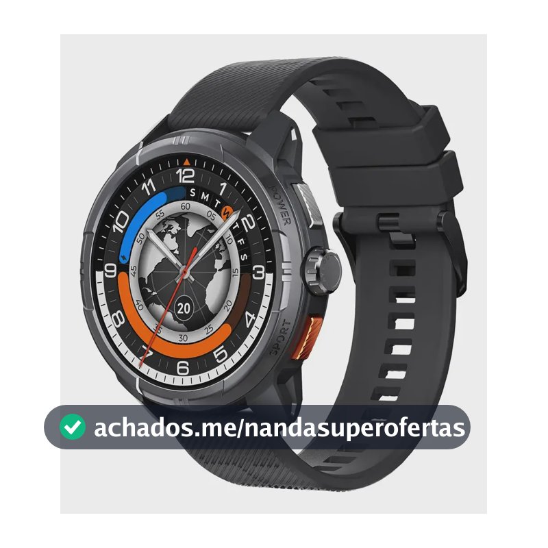 Smartwatch Haylou Solar Ultra LS23 Solar Ultra 1.6 chamadas bluetooth cor preto