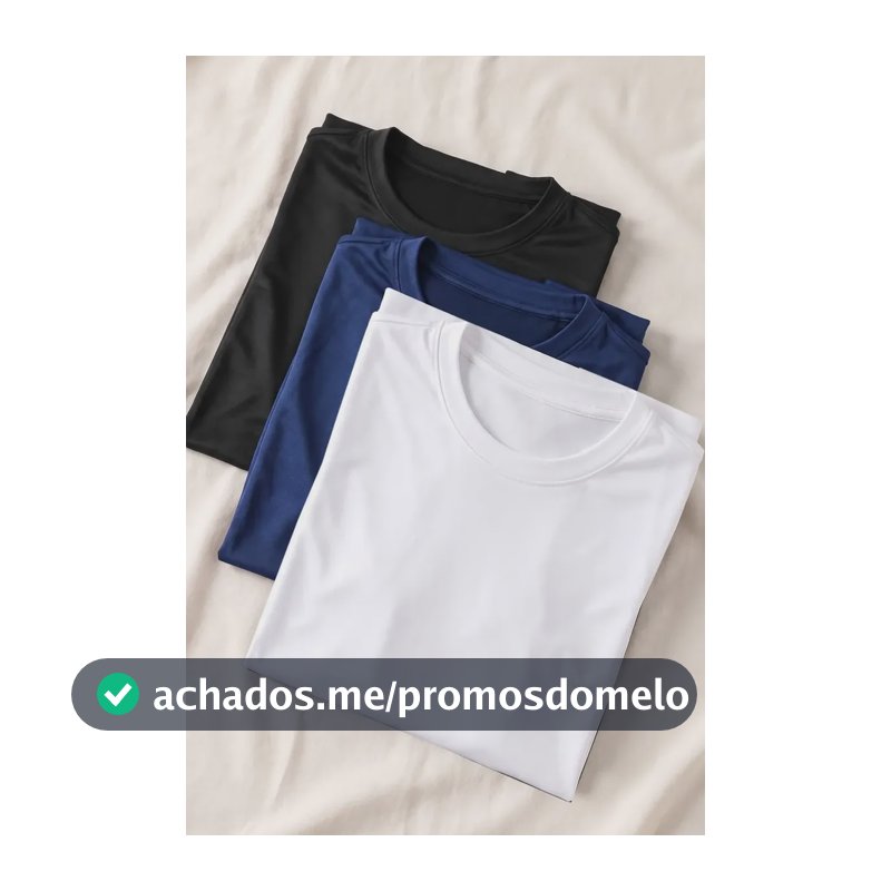 Kit 3 Camisetas Esportivas Basicas Polo Wear Varias M