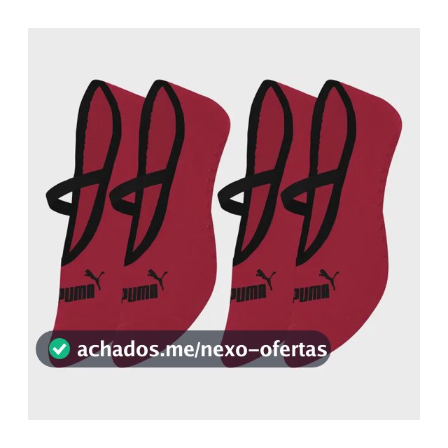 Kit 2 Pares Meia Puma Antiderrapante Sapatilha Yoga Feminina