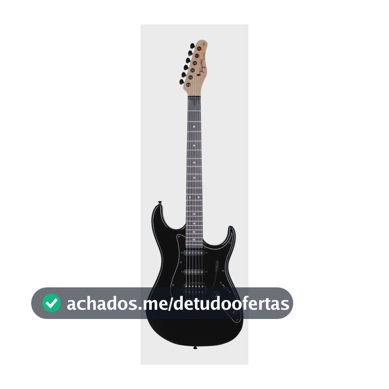 Guitarra Stratocaster Preta Tg520 Tagima Cor Black Material Do Diapasão Madeira Técnica Orientação Da Mão Destro