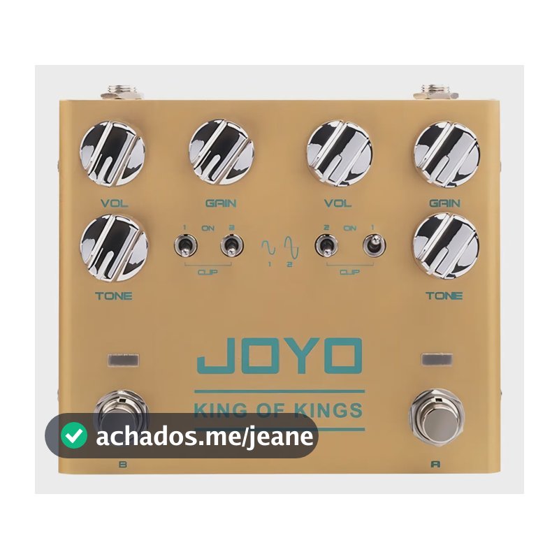 Pedal Guitarra Joyo R-20 Overdrive e Distorção Analógico 9V