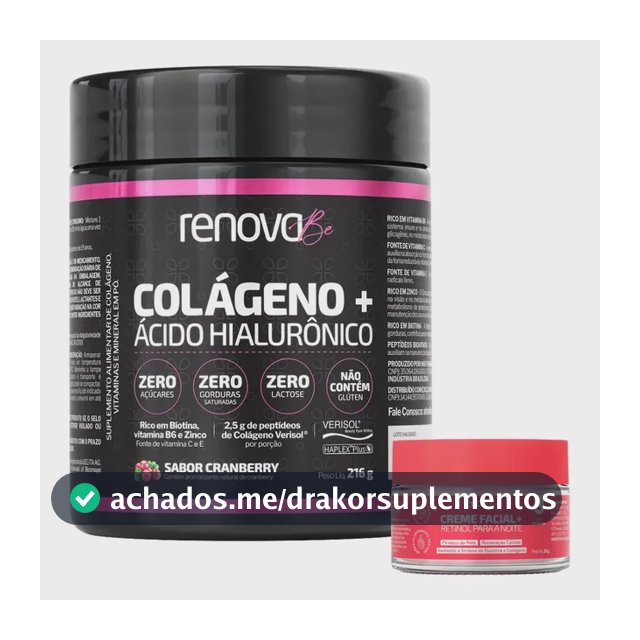 Colágeno Renova Be com Verisol e Ácido Hialurônico