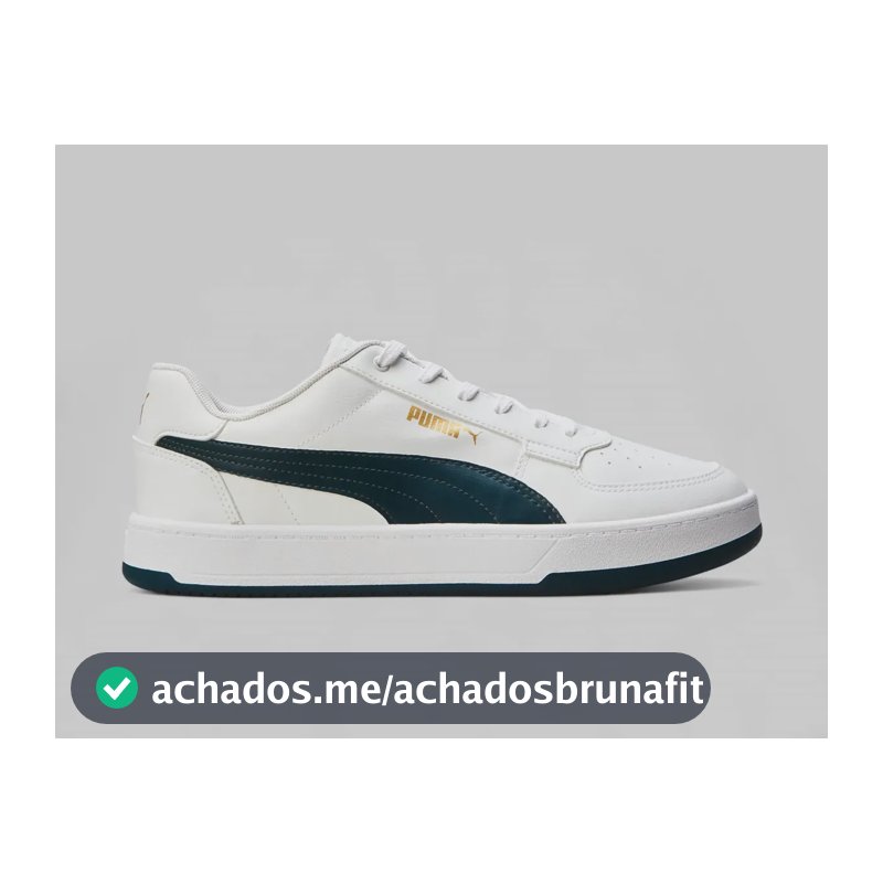 Tênis Masculino Caven 2.0 Bdp Puma Branco E Azul Escuro Liso 41 Br