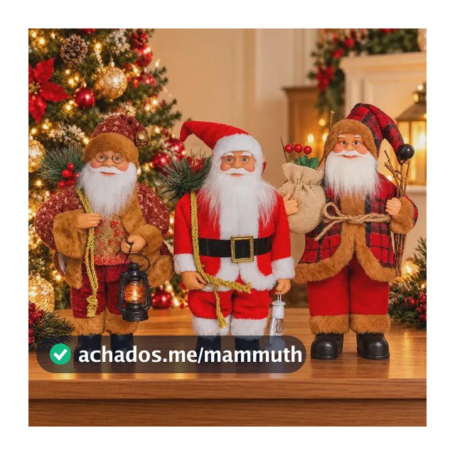 Boneco Papai Noel Decoração  Arvore De Natal Enfeite Grande