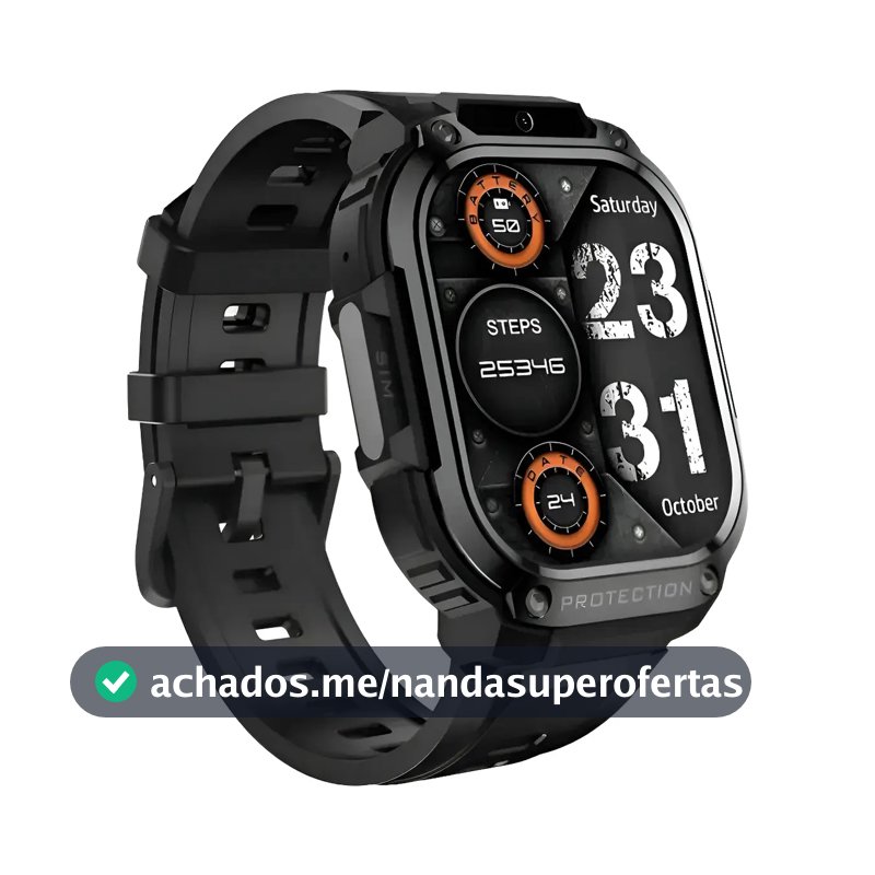 Smartwatch WearZone Horizon Titan 4G com Celular de Pulso, GPS e 16GB