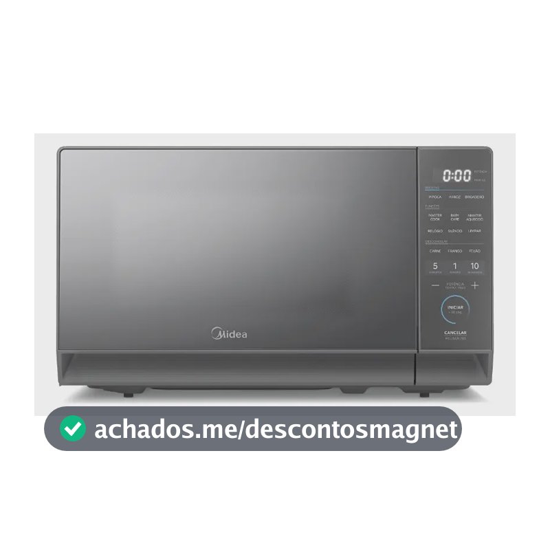 Micro-ondas 20l Prata Porta Espelhada Mastercook Midea