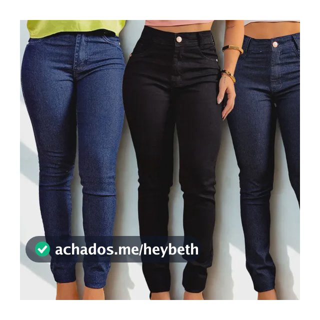 Kit 3 Calça Jeans Feminina Skinny Cintura Alta Modeladora