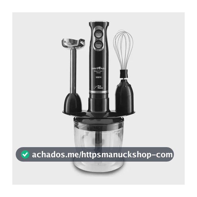 Mixer Bmx400p 3 Em 1 500w Cor Preto Britânia 110v Preto