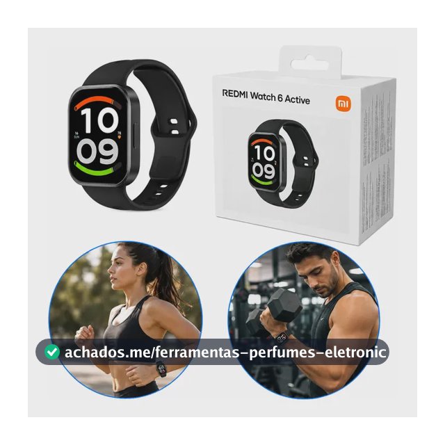Relógio Smartwatch Redmi Watch 6 Active Global Gps Bluetooth Preto