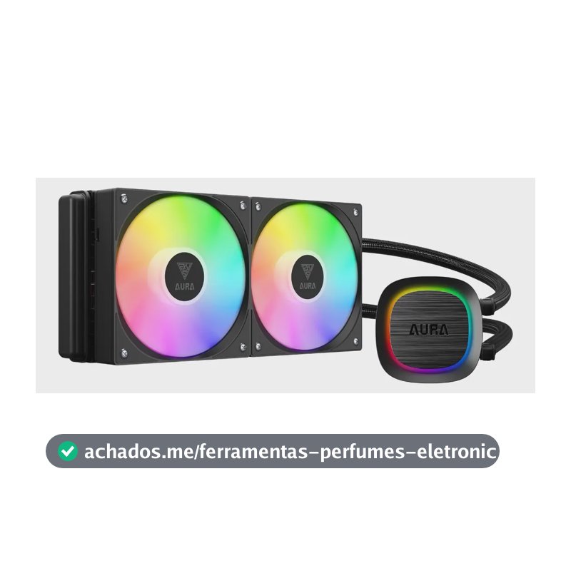 Water Cooler 240mm Gamdias Aura Gl240 V2 Argb. Preto