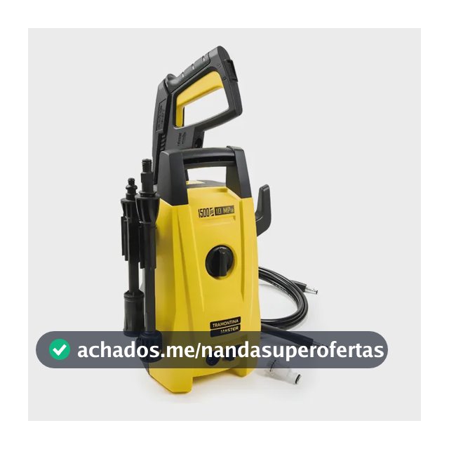 Econ Lavadora De Alta Pressão 1200w 1500 Psi Tramontina Cor amarelo