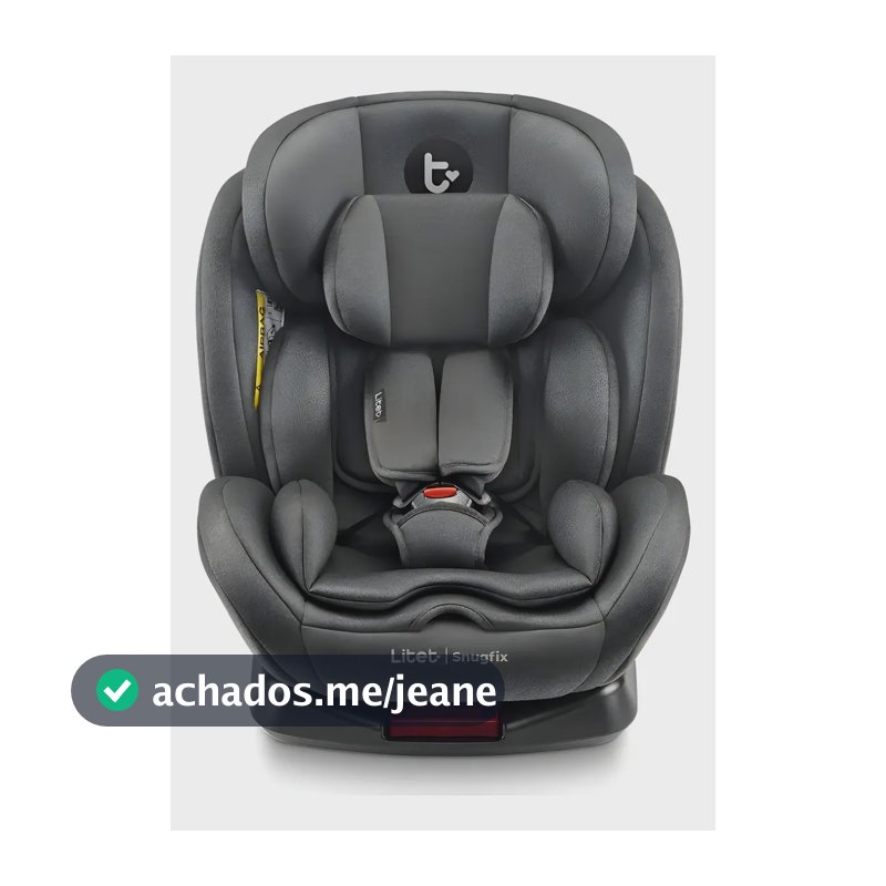 Cadeira para auto Litet Snugfix 360o com isofix + book cor preta - book cor preto