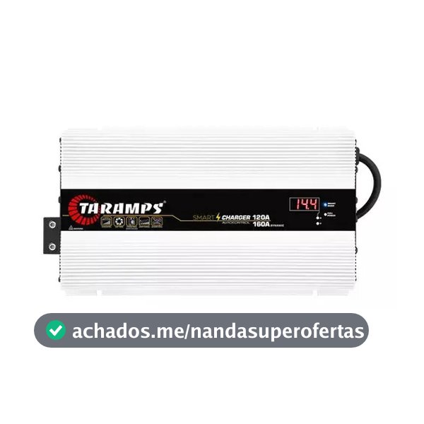 Fonte Automotiva 120 a 160 Amperes Smart Charger 120a Carregador De Baterias Inteligente Bivolt 120amperes Taramps