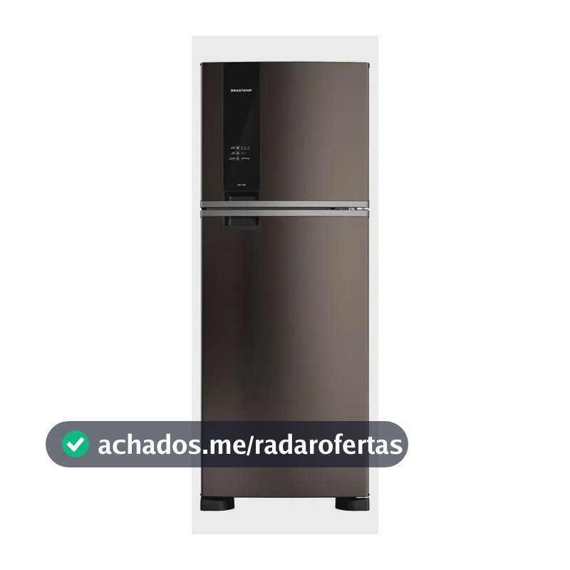 Geladeira Brastemp Brm55fe Frost Free Duplex 463l Preta Preto