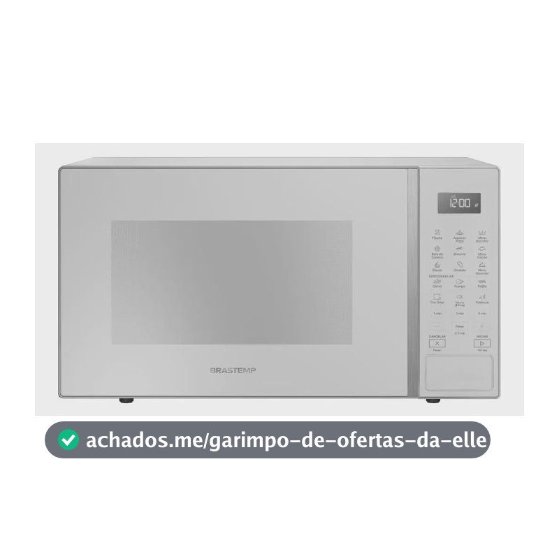 Micro-ondas Brastemp 32L Branco com Menu Gourmet - BMS46AB