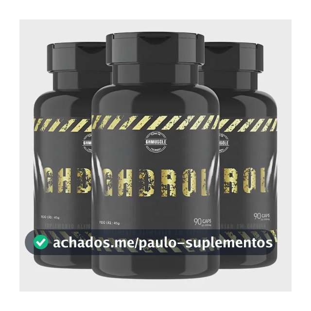 3 Gh Drol - Ghmuscle Sem Sabor