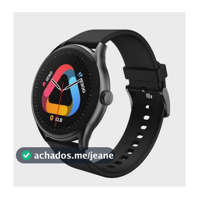 Relógio Smartwatch Qcy Gt S8 Tela Amoled Bluetooth Ipx8 Cor Preto