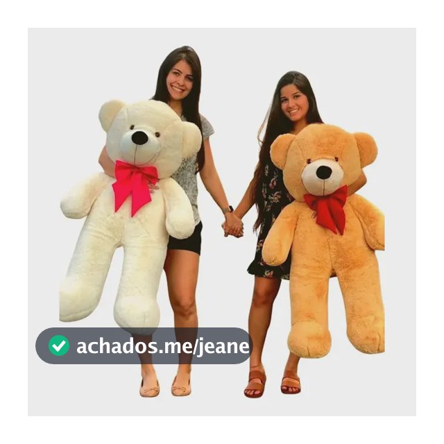 Urso Gigante Grande Teddy Bear Pelúcia 90 Cm - Nacional