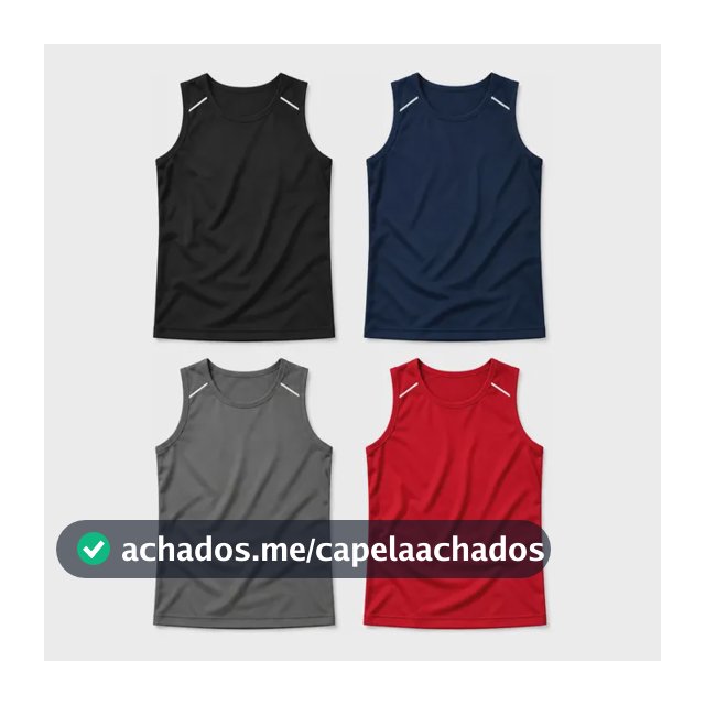 Kit 4 Regatas Dry Fit Masculina Basica Lisa Camisa De Treino