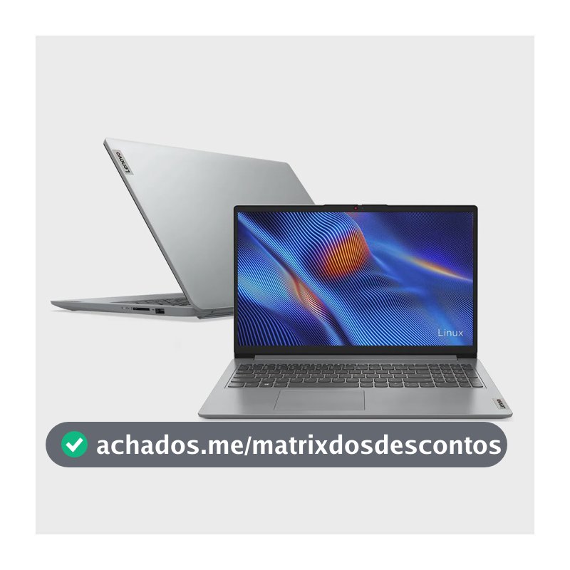 Notebook Lenovo Ideapad 1 Amd Ryzen 5 7520u 8gb 512gb Ssd Linux 15 - 82x5s00700
