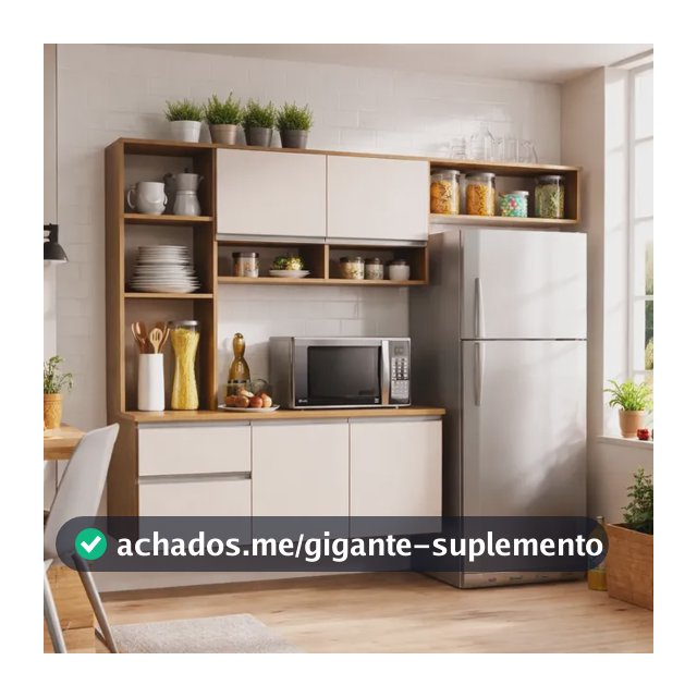 Armario De Cozinha Compacta Sol 5 Portas 1 Gaveta