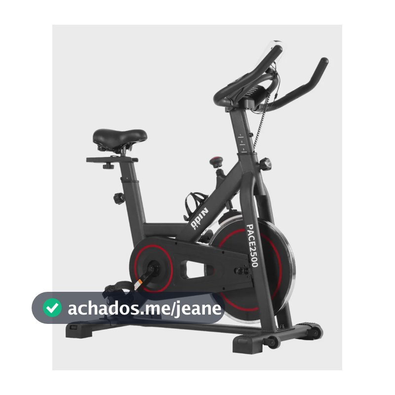 Bicicleta Ergométrica Para Spinning Mecanica 6kg Odin Fit Cor Preto e Vermelho