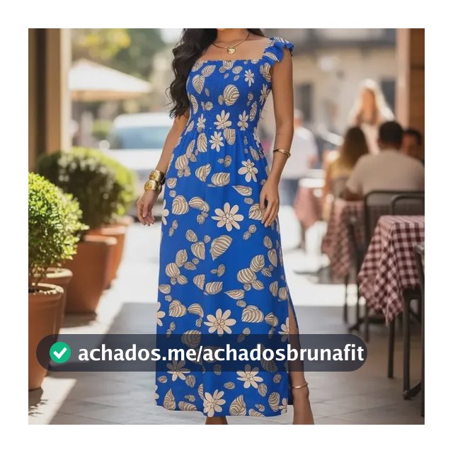 Vestido Longo Casual Soltinho Alcinha Verao Festa Elegante
