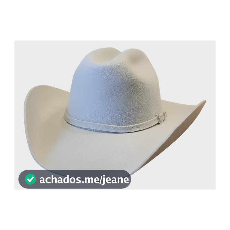 Chapéu Feltro Pralana Arizona VI Liso Country Rodeio Cor Gelo Tamanho 60