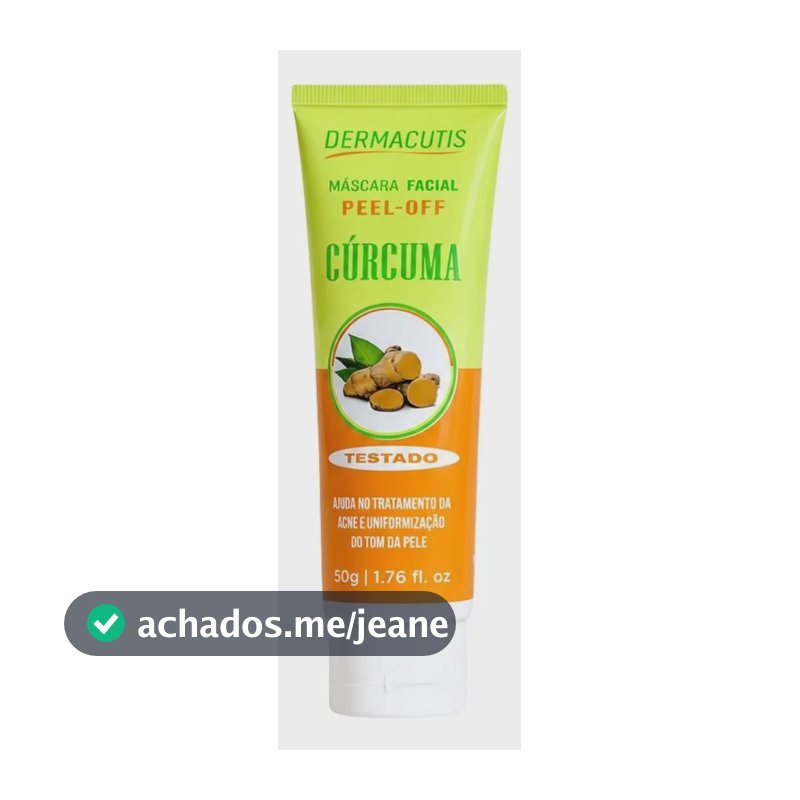 Máscara Uniformização Facial Peeloff Cúrcuma Dermacutis 50g Todo Tipo De Pele