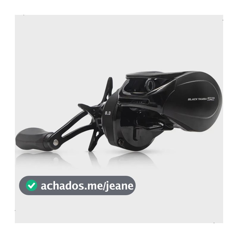 Carretilha Black Tamba S2 12 Rolamentos - Maruri Esquerda Cor Preto Lado da manivela Esquerdo