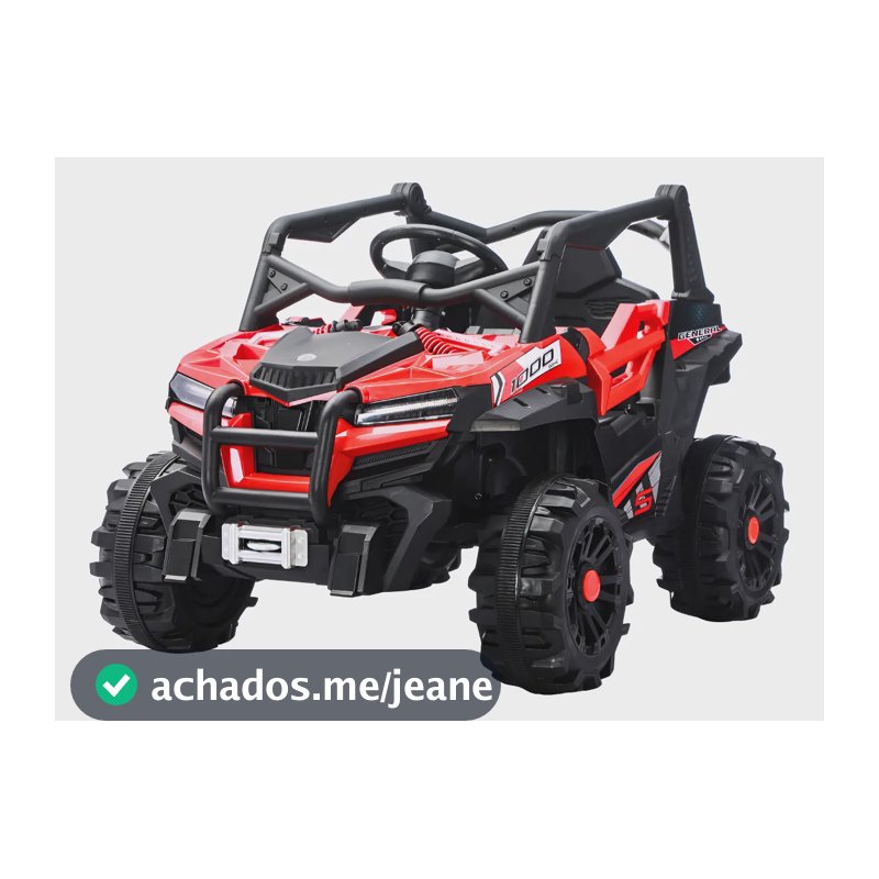 Quadriciclo Infantil Mini Carro Elétrico 1000 Atv Maxi Toys Vermelho