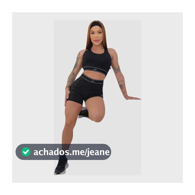Conjunto Alo Feminino Top Short Cintura Alta Academia Yoga