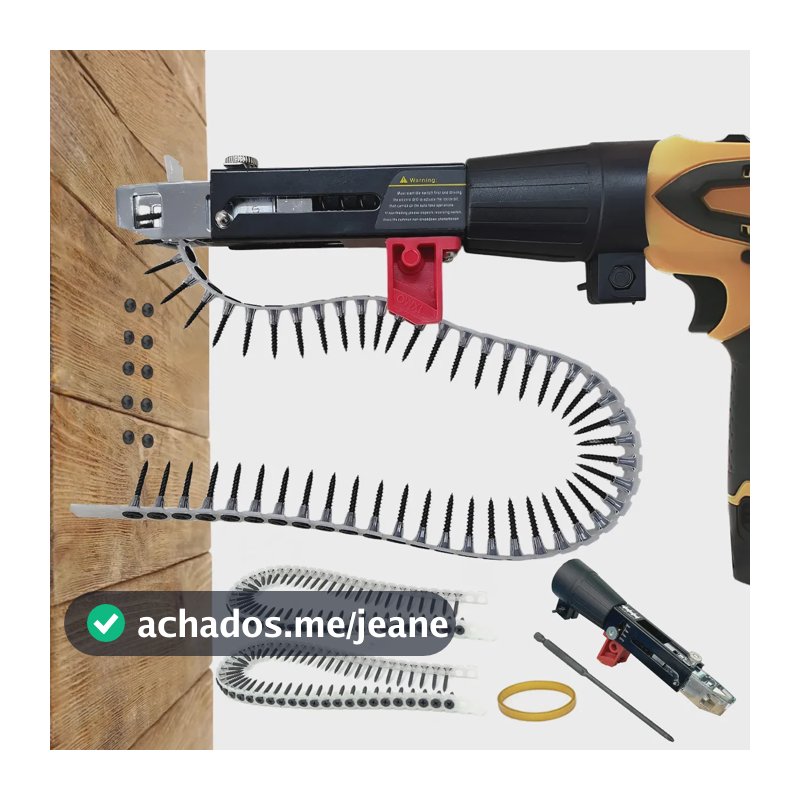 Adaptador Bico Rápido Para Parafusadeira Drywall C/ 2 Fitas