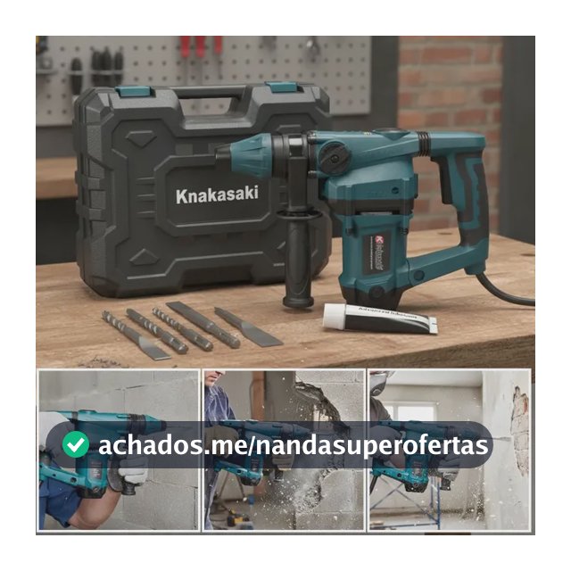 Martelete Furadeira Impacto 1600w 5,5j Rotativo Rompedor Azul-aço 127v 50 Hz/60 Hz