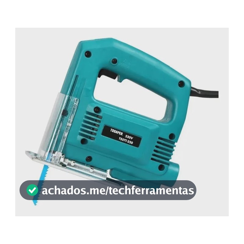 Serra Tico Tico 500w 3000rpm uso profissional base ajustável Tssaper MDF metal aço aluminio voltagem