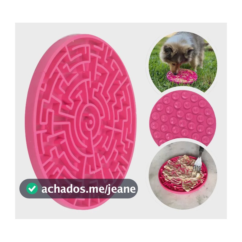 Tapete De Lamber Comedouro Pet Games