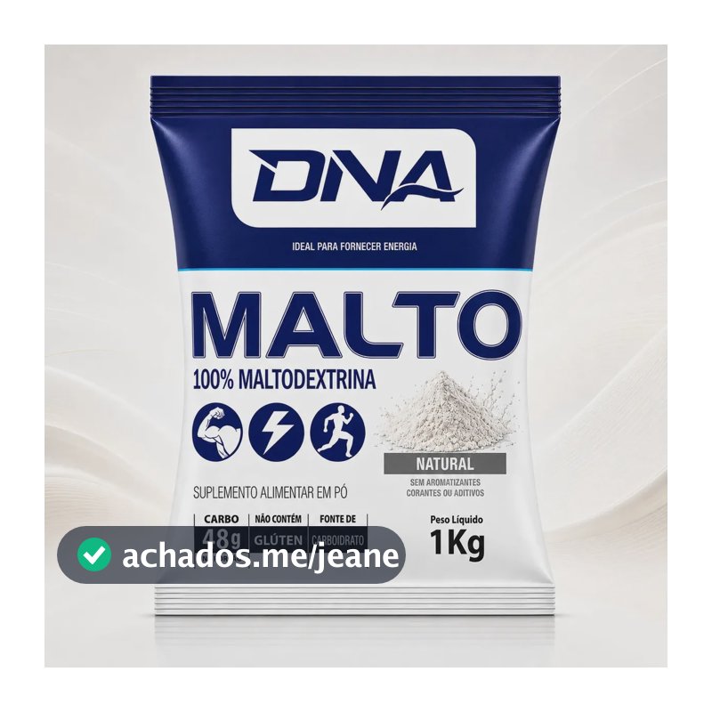 Malto Dextrina 1kg -Sabor Natural Dna Suplementos