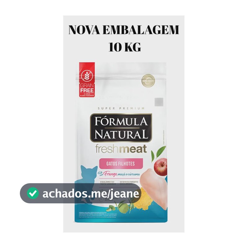 Ração Seca Fórmula Natural Fresh Meat Gatos Filhotes Frango 10kg