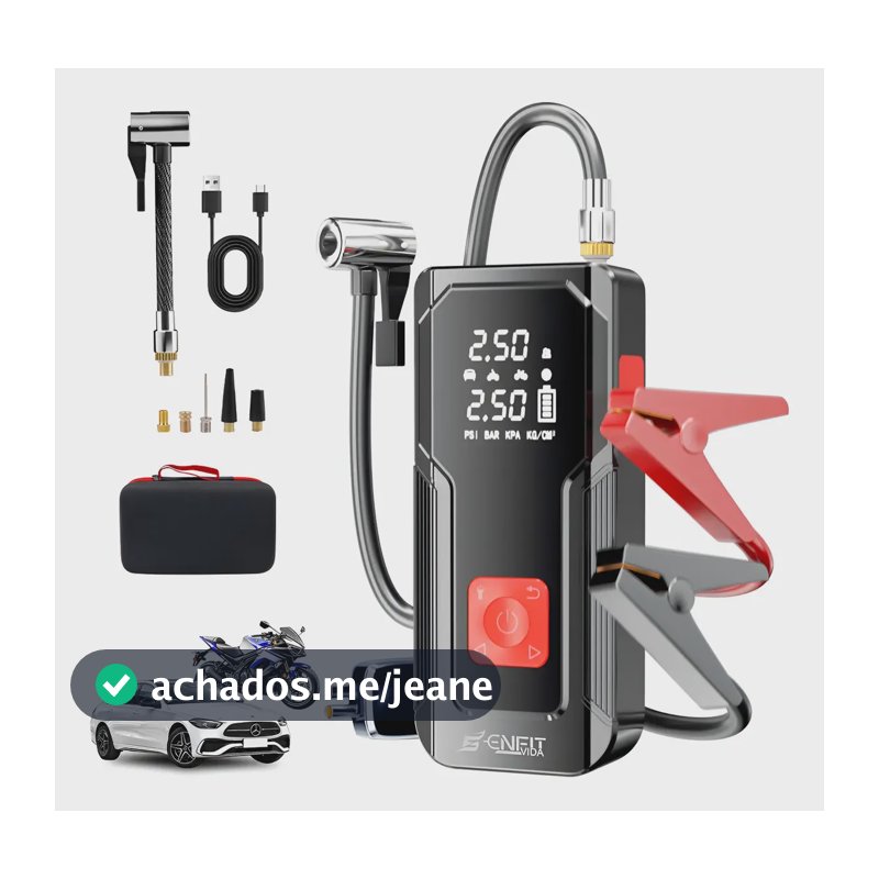 Auxiliar De Partida Automotivo Carregador Veicular Bateria