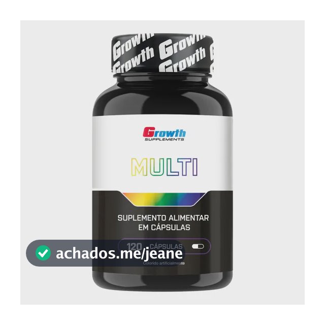 Multivitamínico Growth Supplements em cápsula Sem sabor x 100g de 120 un