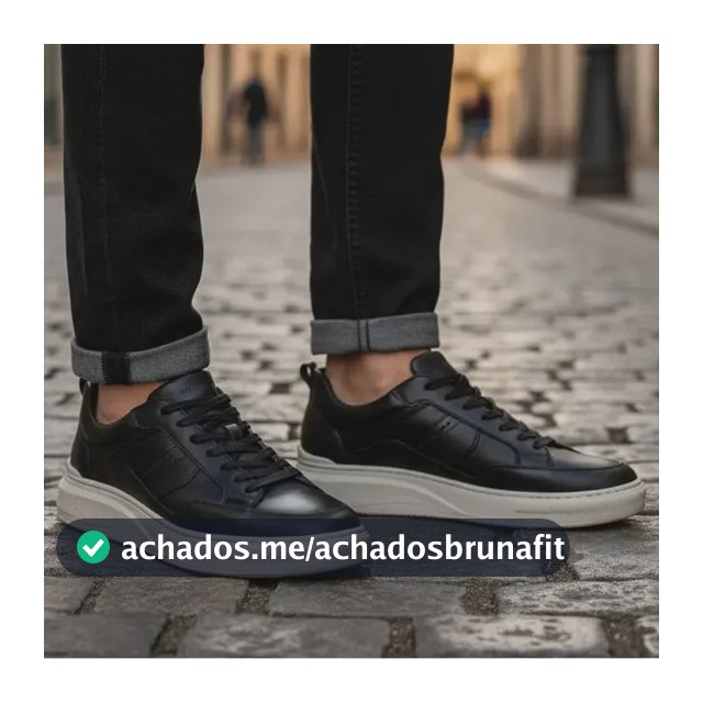 Tênis Masculino Democrata Pace Calce Fácil Couro Legítimo