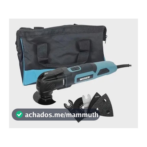 Multiferramenta Oscilante Wesco Ws5123k 300w Kit Completo