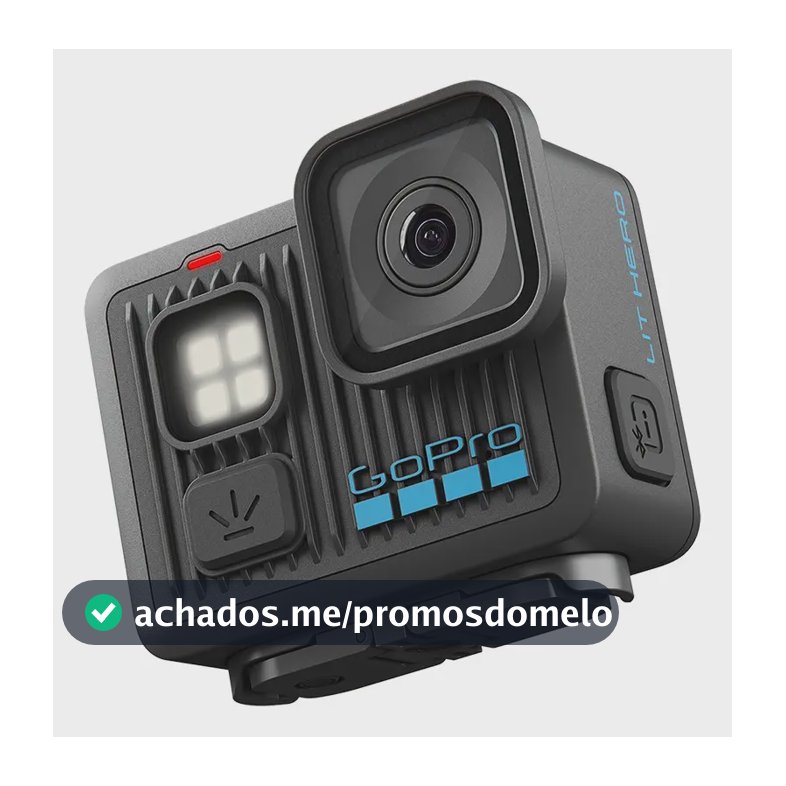 GoPro LIT HERO - Câmera de Ação Compacta à Prova d'água com Luz Integrada, Vídeo 4K60 Ultra HD, Foto de 12 MP, Tela Sensível ao toque, Estabilização HyperSmooth