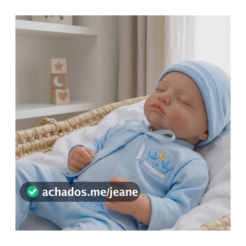Boneca Bebê Reborn Menino Recém Nascido Pode Dar Banho