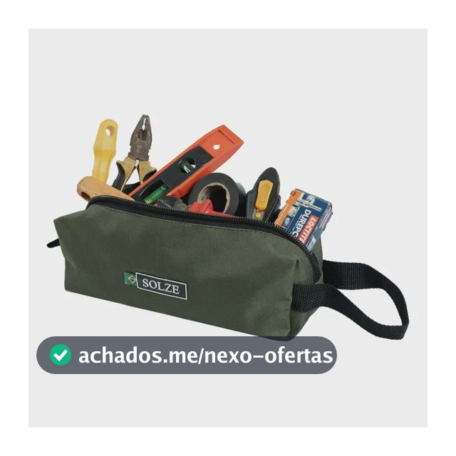 Estojo Grande Para Ferramentas Solze Verde-musgo
