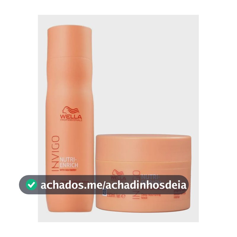 Kit Invigo Nutri Enrich Shampoo 250ml E Máscara 150ml