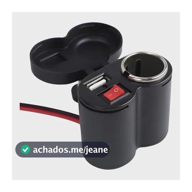 Carregador De Celular Para Moto Usb Tomada Guidão