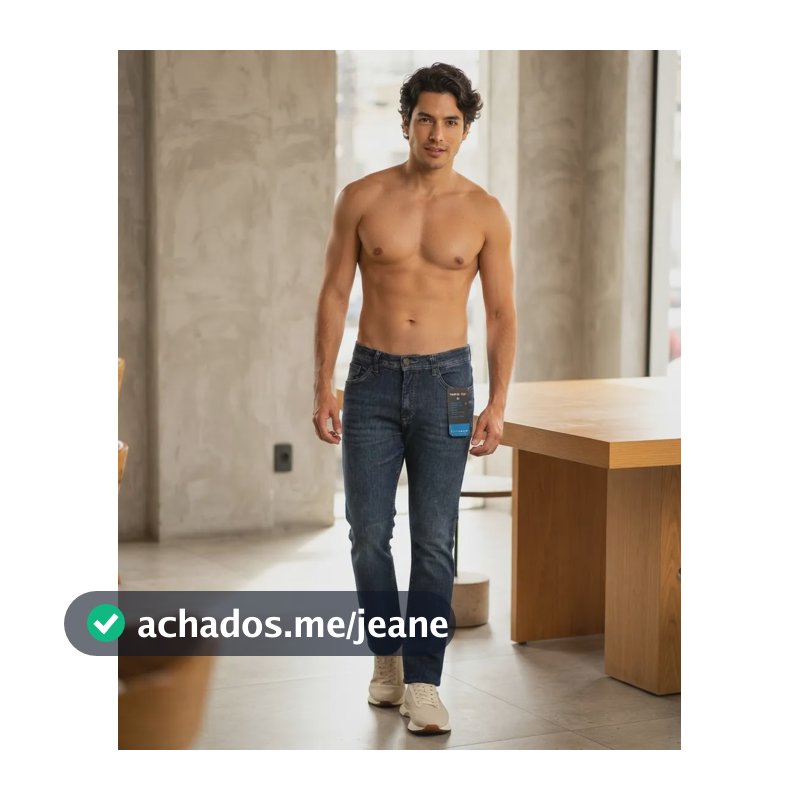 Calça Jeans Acostamento Tech Rock Jeans Escuro Jeans Escuro 42