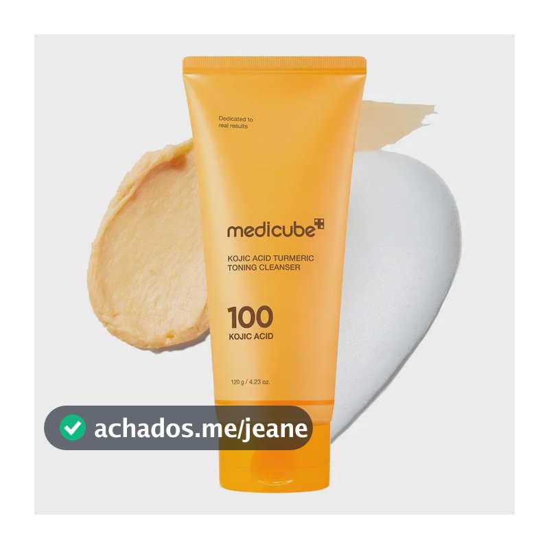 Medicube Sabonete Facial Toning Cleanser Com Kojic Acid E Turmeric Para Limpeza Profunda E Uniformizacao Da Pele E Refinamento Da Textura