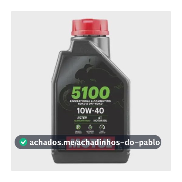 Óleo para Motor de Moto Motul 5100 4T 10W40 1 L